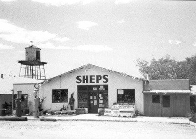 19xx Chloride - Shep's General Store. Building later became the Silver Belle Playhouse.