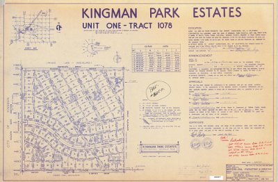 19xx Kingman Park Estates map