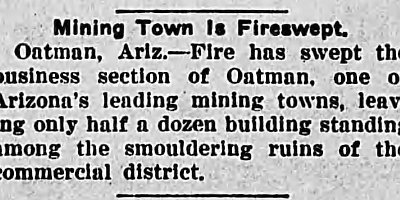 1921-07-07 Sioux Coumty Pioneer -Page 2 Oatman fire