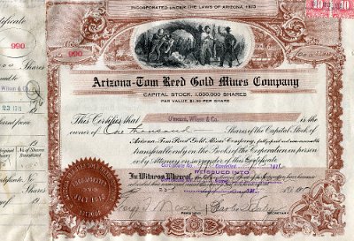 1915 Tom Reed mine certificate (1)