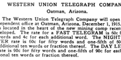 1915-01 Oatman - From The San Francisco Chamber Of Commerce Activities