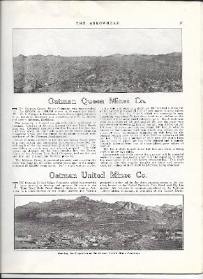 19xx The Arrowhead with article on Oatman 19