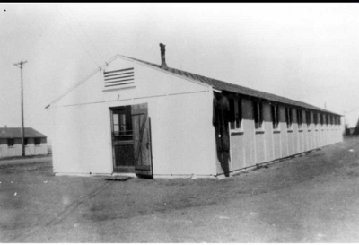 19xx Oatman community hall when it was still at the airfield