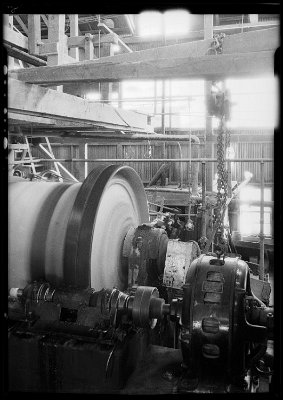 Tom Reed Mine, Oatman, AZ, 1932 [image 2] Photograph of mining equipment, Oatman, AZ, 1932. 