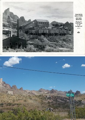 Oatman then and now - Tom Reed Mine