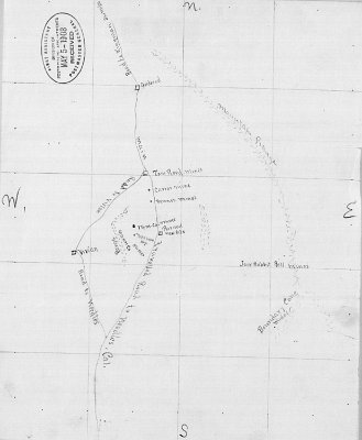 1908 Vivian Postal record - map