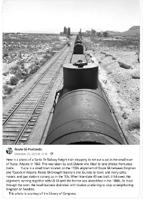 1943 Yucca - Taken from Santa Fe Railroad train