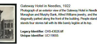 1922 Needles - Gateway Hotel