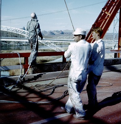 1956 Needles bridge being painted (3)