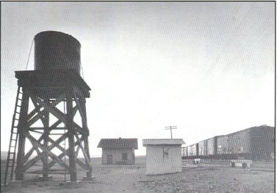 1973 Bagdad - Water tank later moved to Kelbaker road in Granite Mountains