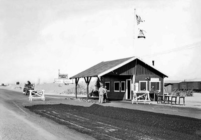 193x Daggett - Agricultural inspection station Horticulture Inspection Station at Daggett, Ca. circa 1930. From the collection of the San Bernardino Historical and Pioneer Society.