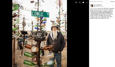 201x Elmer Long's bottle tree forest