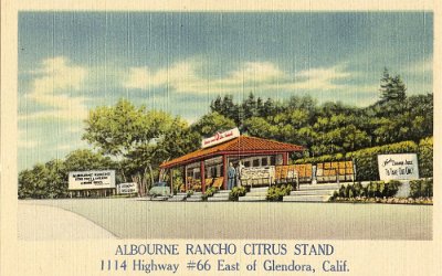 19xx Glendora - Albourne Rancho Citrus stand