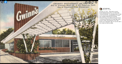 19xx Pasadena - Gwinn's restaurant