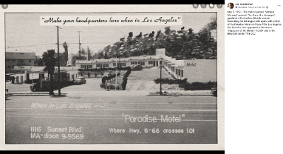 19xx Los Angeles - Paradise motel