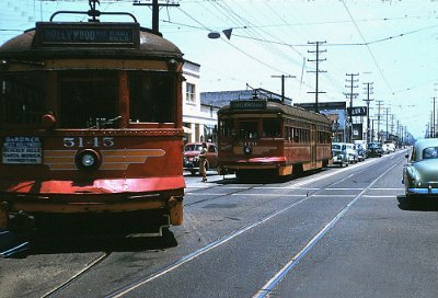 19xx Los Angeles - Red Car trams