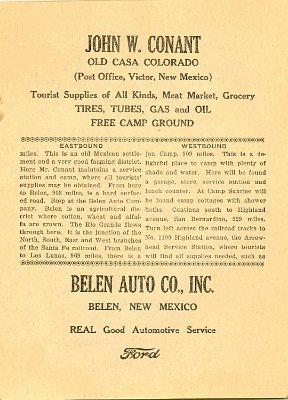 1922 Tourist guide to the National Old Trails Highway 30