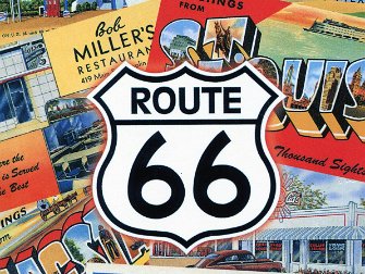 Route 66 postcards